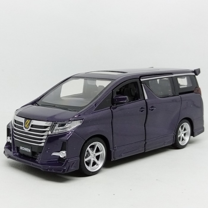 DIECAST MINIATUR DCS280 MOBIL TOYOTA ALPHARD ROWEN 1/32 HITAM JACKIEKIM