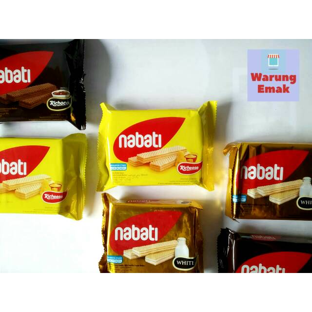 

Nabati Wafer Isi 5 pcs rasa keju, coklat dan white