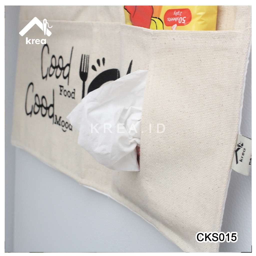 COVER KULKAS SARUNG KULKAS POLOS GOOD FOOD CKS015