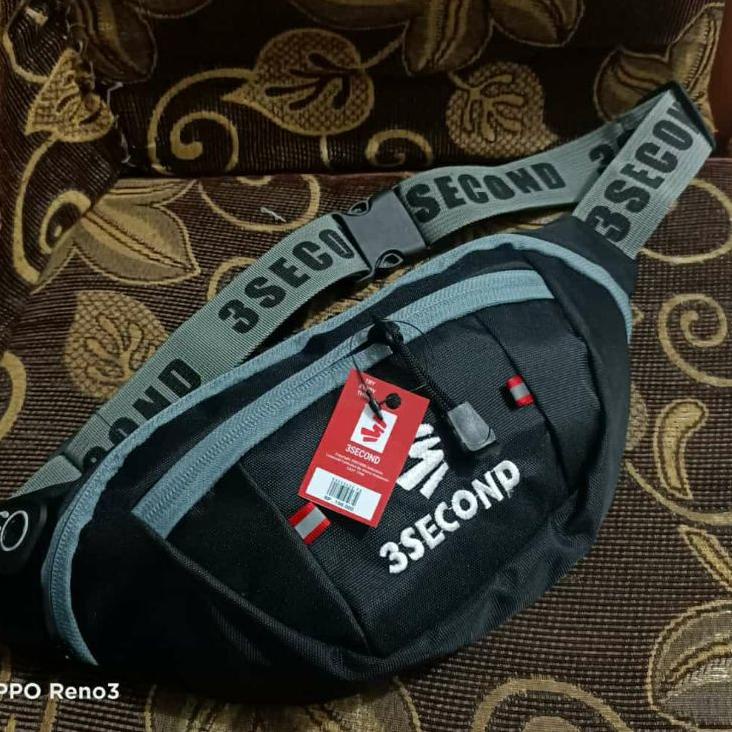 Viral WAISTBAG PRIA 3SECOND THREE SECOND TAS SELEMPANG TAS PINGGANG PRIA DISTRO MURAH