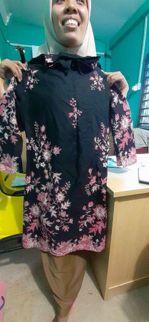 Terlaris Serut Genes Jelita Tunic Navbor Yelbor Whitbor Creambor Tunik Batik Modern