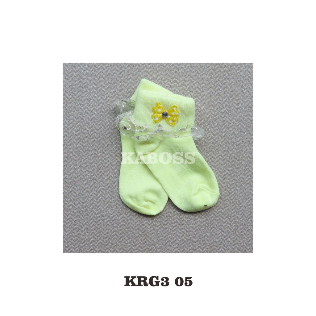 Kaboss Kaos Kaki Anak Renda Lucu untuk usia 2-3 Tahun