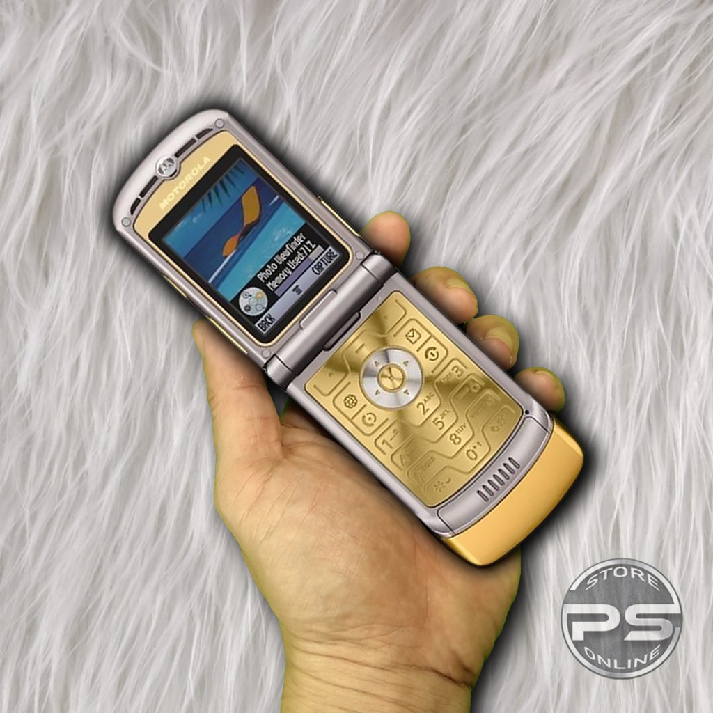 HP Motorola V3i GOLD EDITION - Edisi terbatas - Bisa Dipasang SD Card - HP Mewah-2