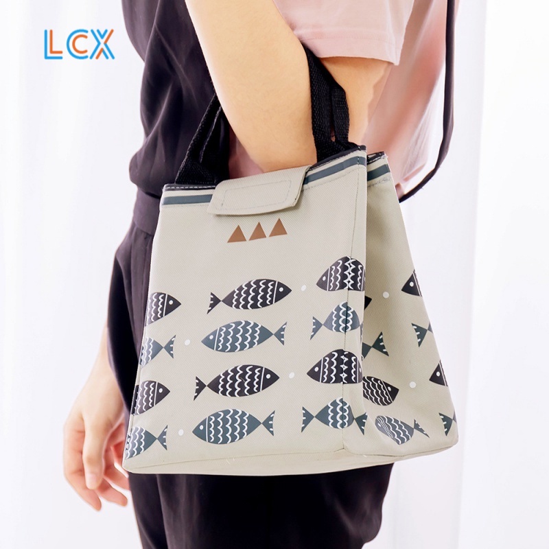 LCX Lunch bag Cooler Bag Tas Bekal Makan Siang Makanan Bento Lunch bag Anti Basah VS-7