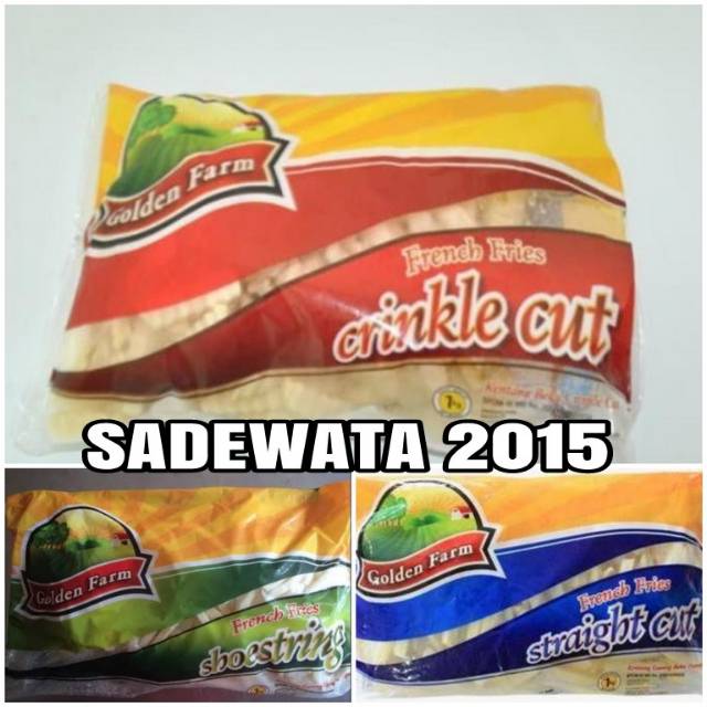 

Kentang Goreng Golden Farm 1kg French Fries Kentang Frozen