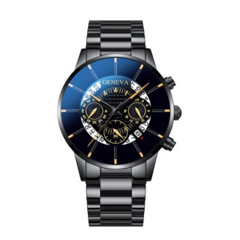 Jam tangan GENEVA pria jam tangan fashion sabuk kuarsa baru
