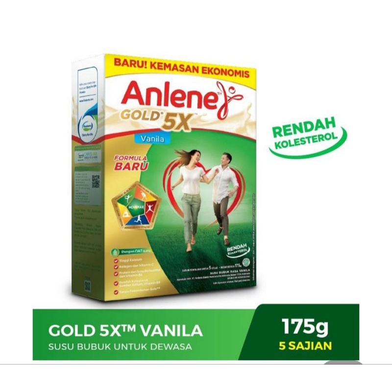 

Anlene Gold 5X Susu DewasaVanila Box 175 g