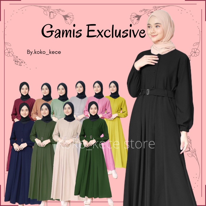 Baju muslim wanita polos busui bumil 2021 / Dress menyusui Muslimah Gamis terbaru simpel modern / dr