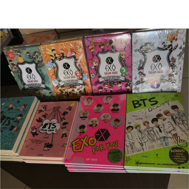 Buku Tulis Notebook Kpop BTS bt21 GOT7 Wanna e ninepert