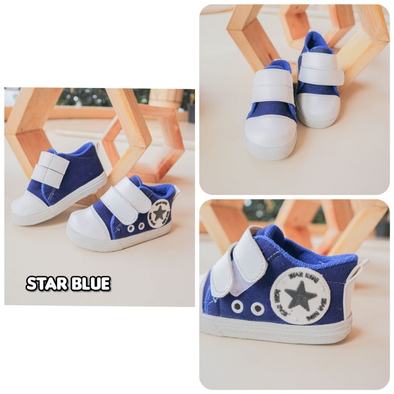 Sepatu Anak Bayi Laki-laki motif Kids Sport Bahan kanvas