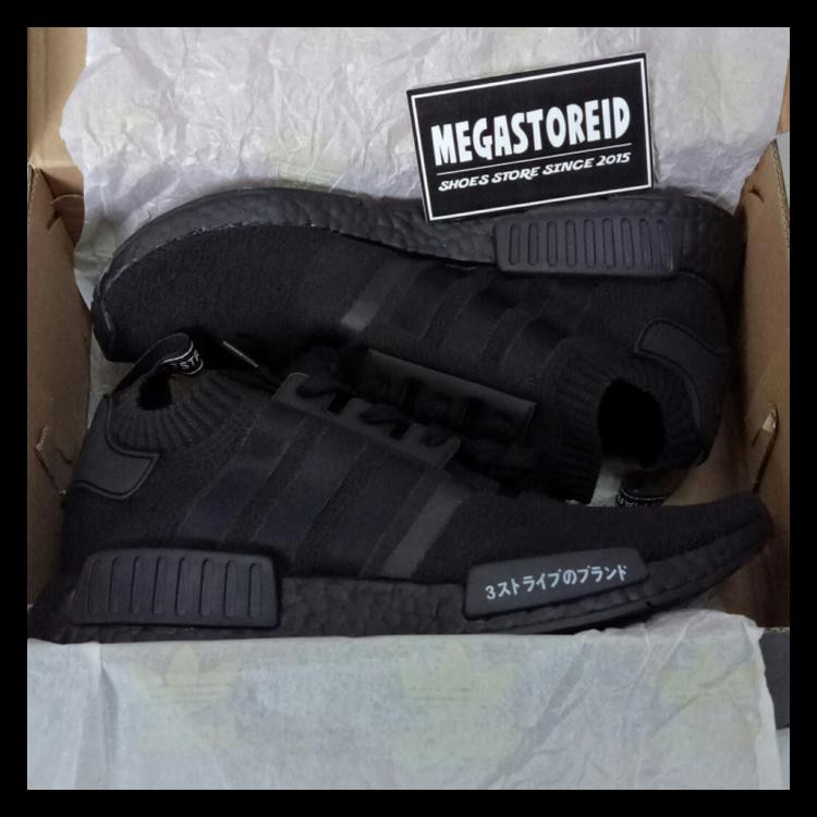 Promo Murah Adidas Nmd R1 Japan 100% Ua Original Basf Boost "Triple Black" Cuci Gudang