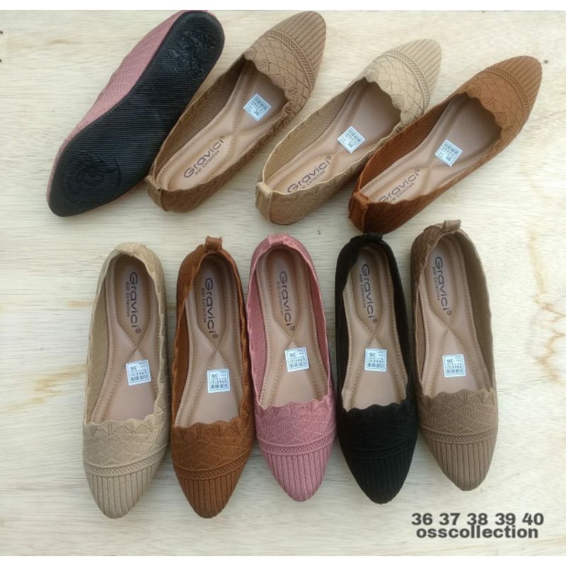 FLAT SHOES RAJUT BY OSS COLLECTION