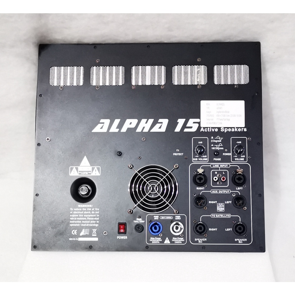 STX - MESIN ACTIVE: MESIN AKTIF ALPHA 15SUB WOOFER plus SATELITE 15