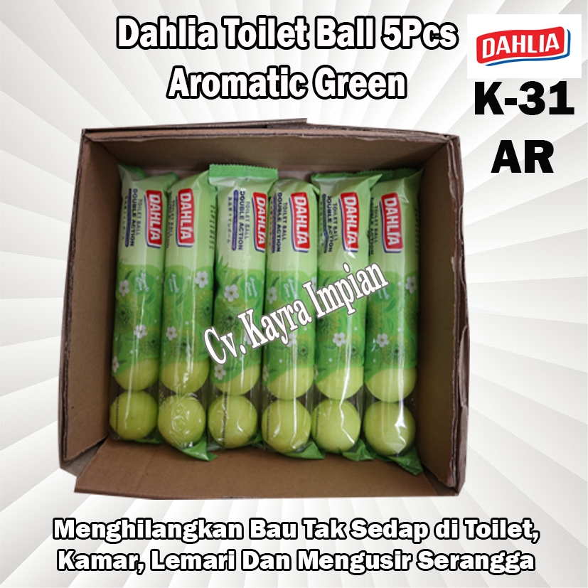 Dahlia Toilet Ball Fresh Fruity K-31FR 5pcs Kamper Bola Dahlia