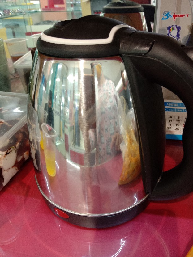 Teko Listrik Stainless Steel 1.8l - Teko Pemanas Air Panas Steinless Steel - Electric Kettle