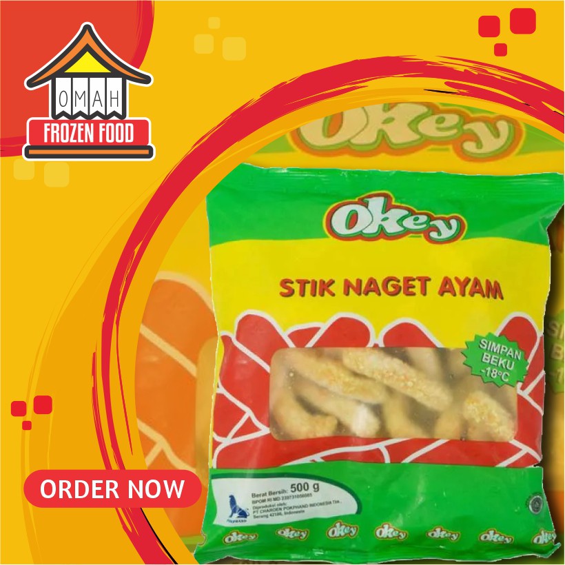 

Okey Chicken Stik Nugget Stik Naget 500gr (NON COD DILUAR KOTA JATENG)