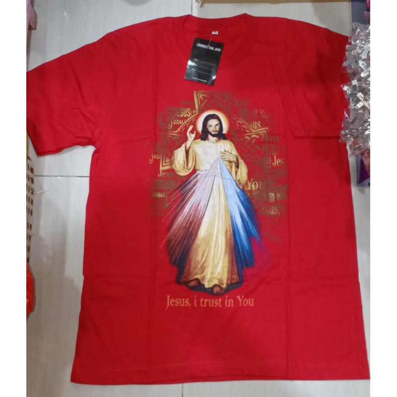 Kaos Oblong Rohani Gambar Yesus Kerahiman - Kaos Rohani