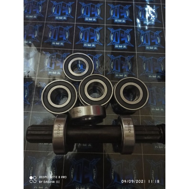 sepasang bearing bb mid 19mm