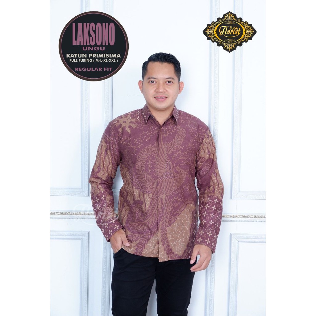 BATIK COUPLE BAPAK ANAK LAKSONO PEKSI TRUNTUM KENCONO UNGU LILAC batik pria lengan panjang kemeja