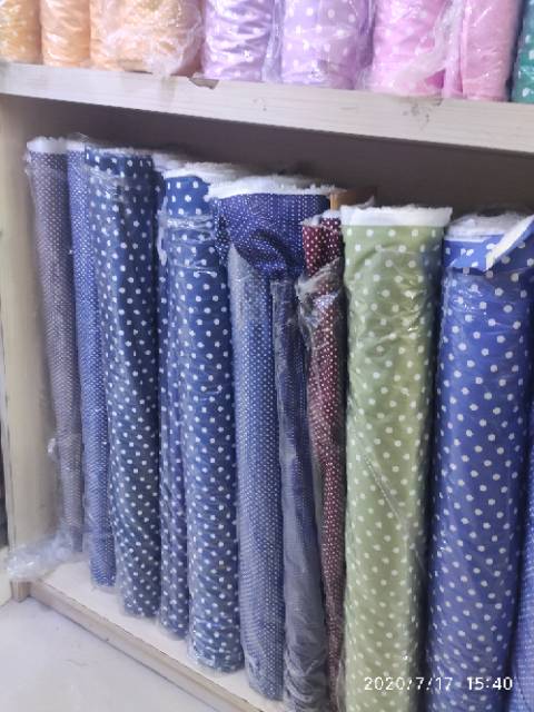 KATUN POLKADOT JEPANG HALUS