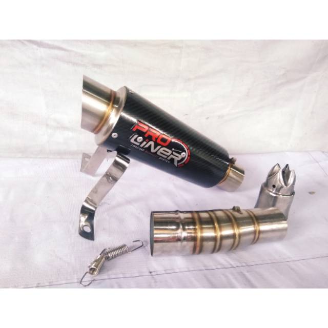 KNALPOT RACING PRO LINER TR-1 SHORT SLIP ON NINJA 250 R/FI/NEW/MONO/R25/MT25/CBR 150R /CBR 250RR DLL