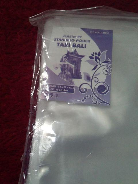 Plastik Pp Standing Pouch 16x32 Cm Klip Berdiri