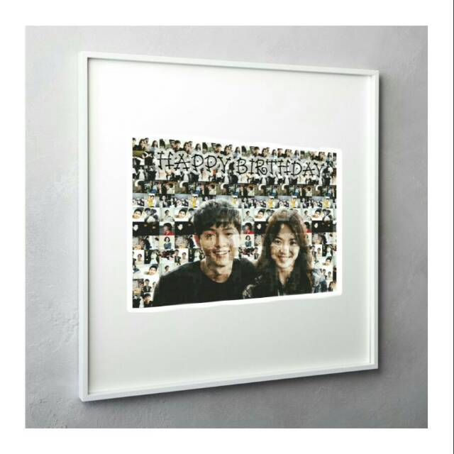 Edit Foto Mozaik / Mozaic Kado Ulang Tahun Wisuda Anniversary