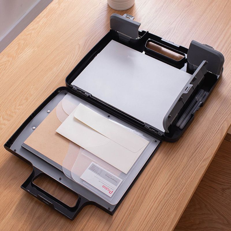 Sun Case Organizer File Dokumen A4 Portable Dengan Kalkulator