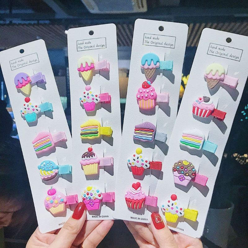 Set Jepit Rambut Korea Anak Es krim