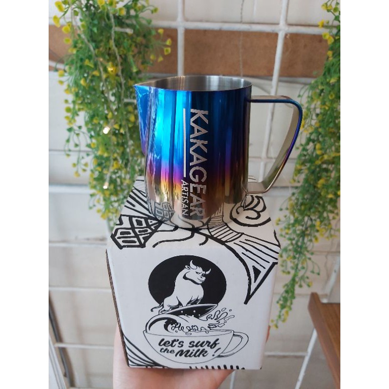 Milk jug Kakagear Artisan Stealth 350ml Half Blue