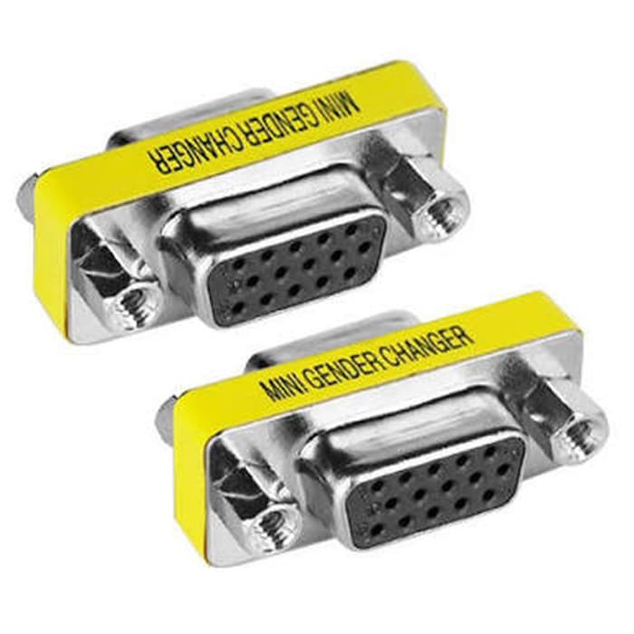 GENDER VGA FEMALE-FEMALE 15 PIN KONEKTOR CEWEK CEWEK