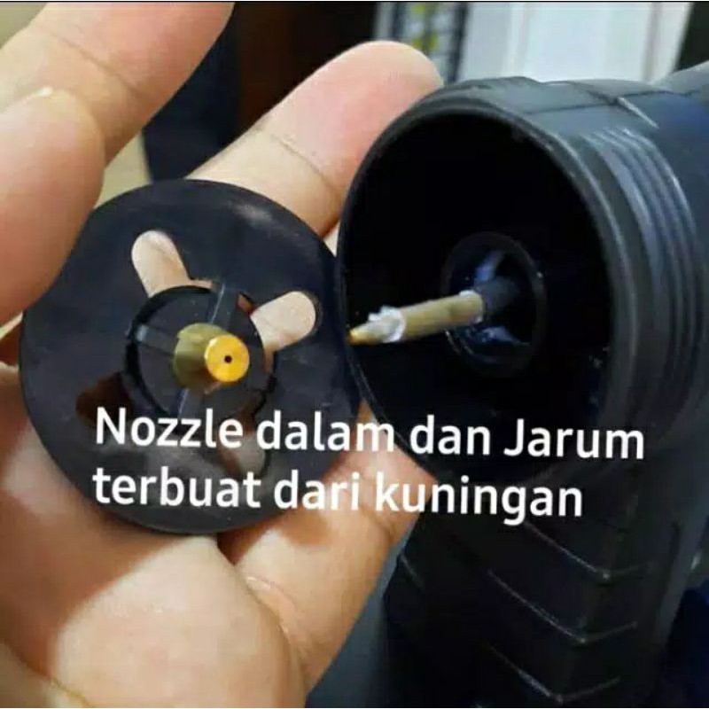 Spraygun Listrik Nozzle Jarum Kuningan Spray Gun Sprayer Alat Semprot Cat Elektrik HnL