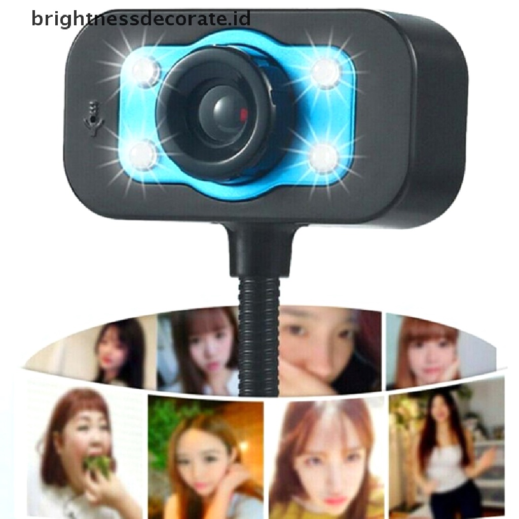 Webcam Usb 2.0 Hd Dengan Mic Untuk Komputer Laptop