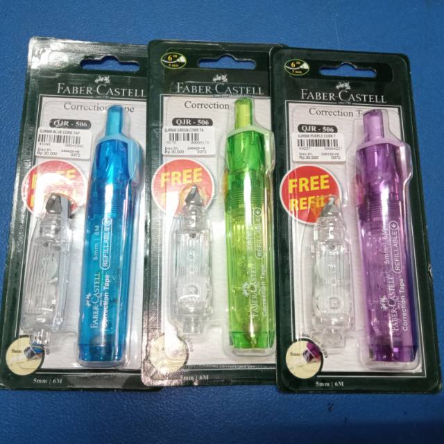 

Correction Tape Faber-Castell QJR-506 + FREE 1 REFILL