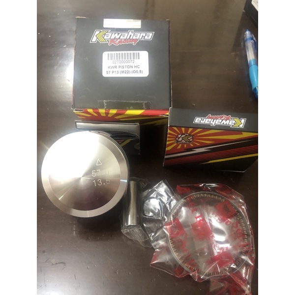 piston seher kawahara 57-58-59 pen pin 13 jupiter vega grand , supra , supra x125, kharisma-3