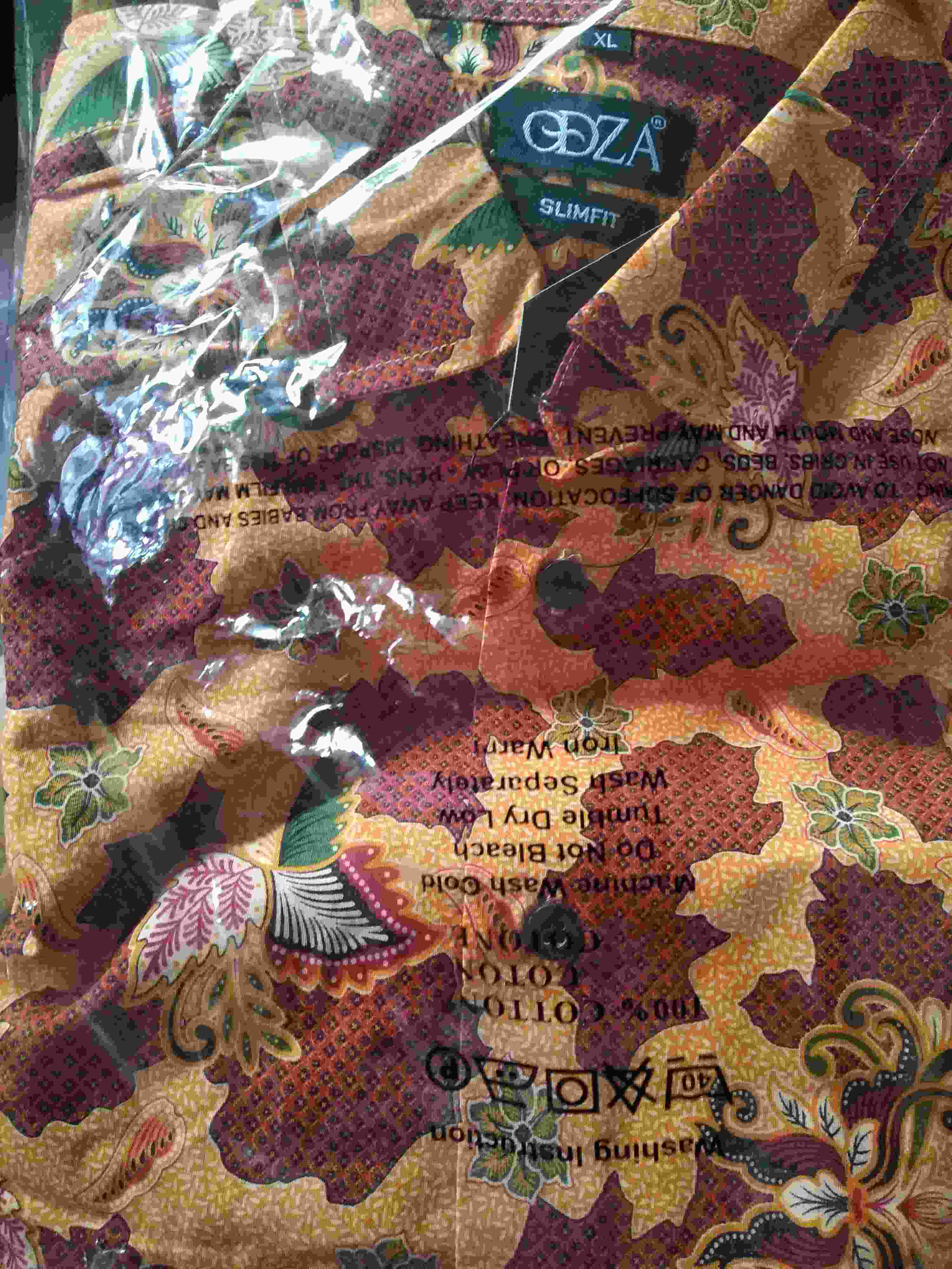 Odza Kemeja Batik Solo Pekalongan Slimfit Lengan Panjang Pria Modern Didimus