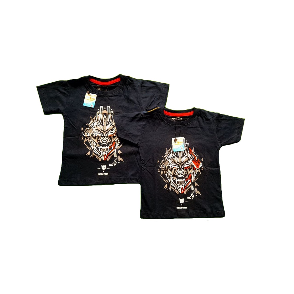 Kaos Anak (1-10 Tahun) Unisex Combed 30S / T-shirt anak Sablon Plastisol / Motif Megatron