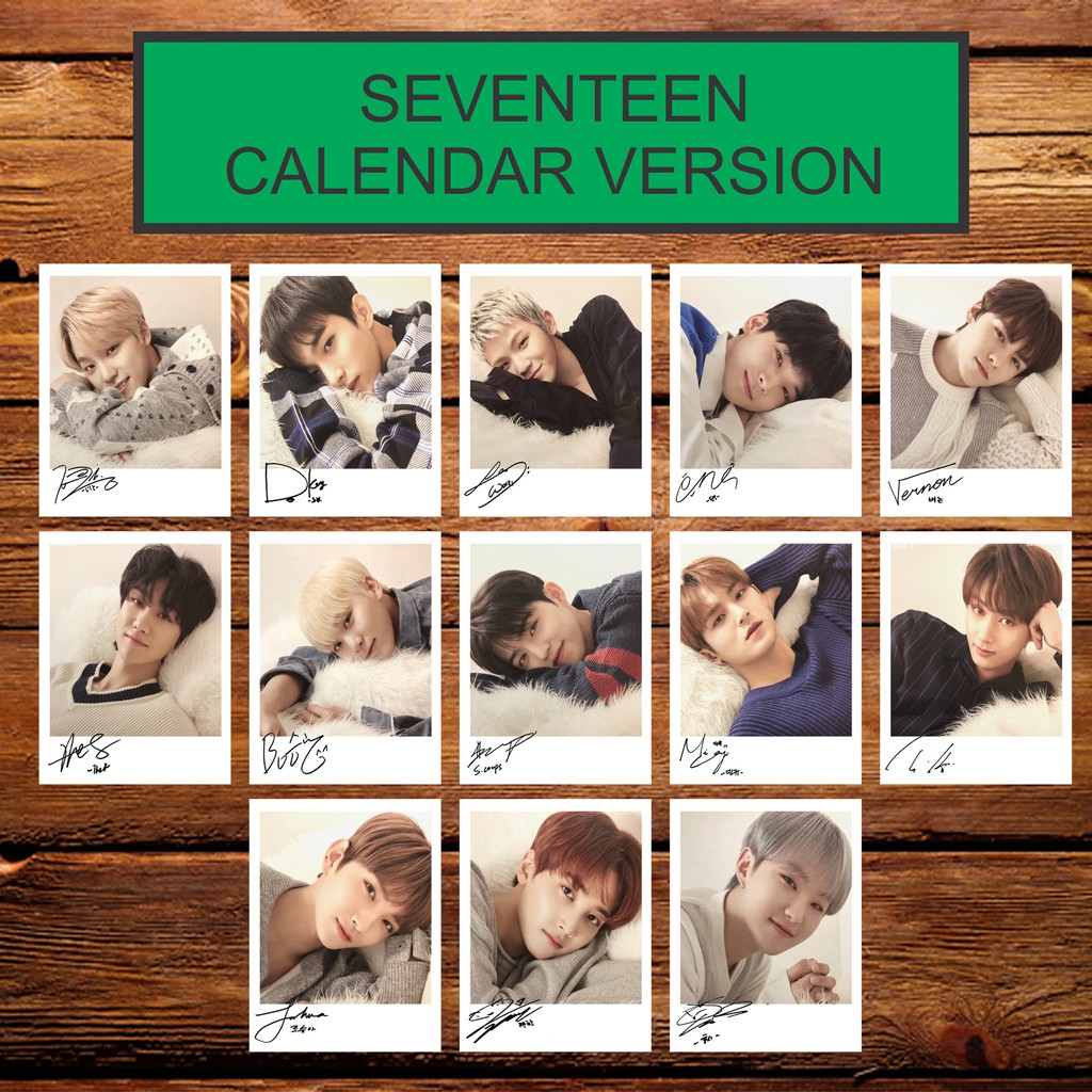 SEVENTEEN 2019 SIGNED KPOP POLAROID