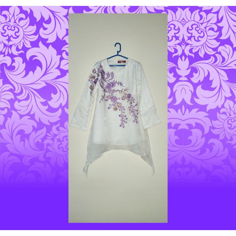 WHITE TUNIK INDAH BORDIR