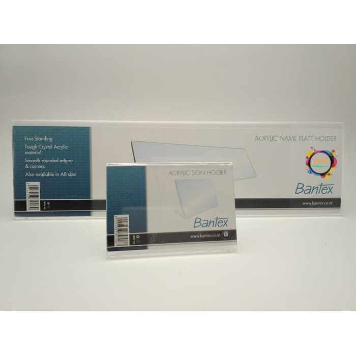 

Bantex Slanted Name Plate Holder - Ref.8856 / Acrylyc Papan Nama Meja