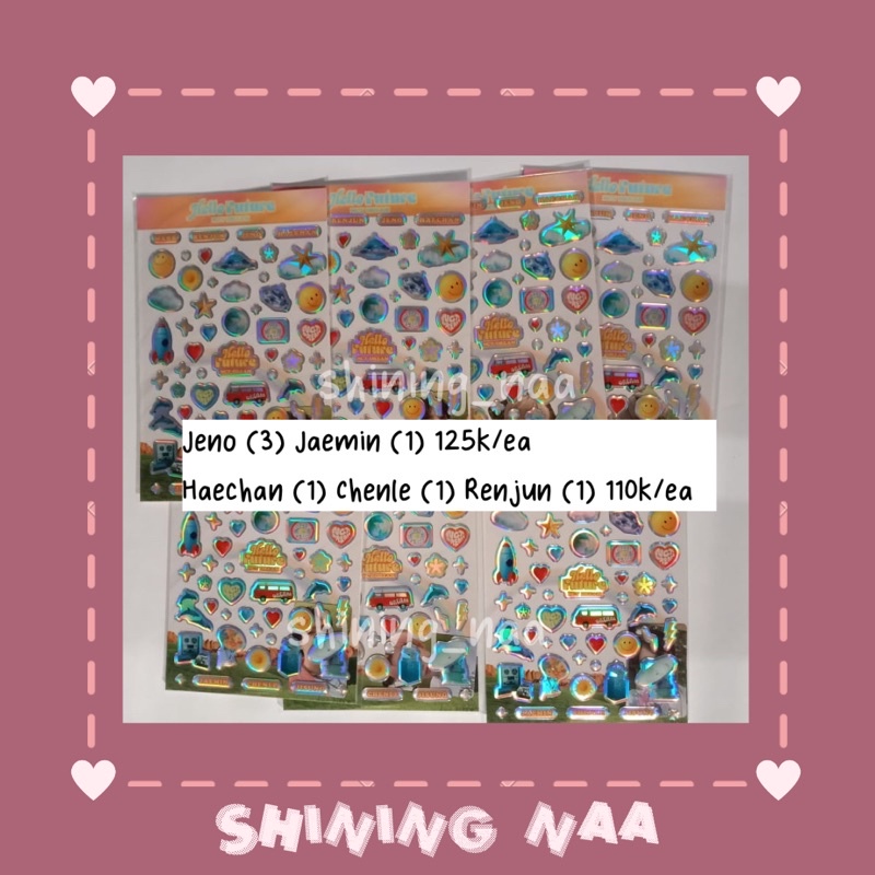 [READY STOCK] SEALED NCT DREAM HELLO FUTURE HOLOGRAM EPOXY PHOTOCARD SET JENO JAEMIN HAECHAN RENJUN 