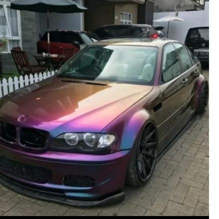 cat bunglon watna biru.ungu.biru tua efek merah kuning orange 250ml