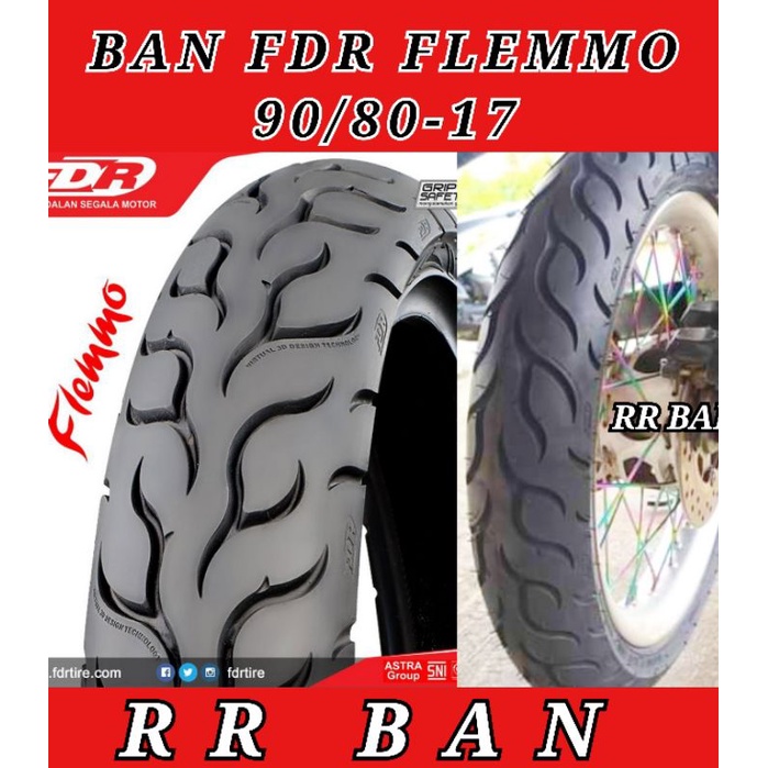 ban montor fdr flemmo 90/80-17 tubetype ban roadrace ban donat ban honda revo vega jupiter mx jupite