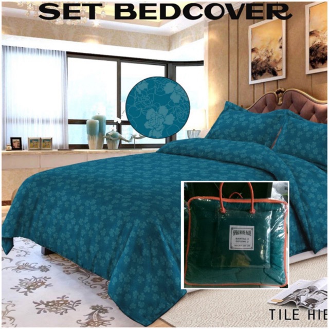 Cod Set Bedcover Sprei Bedcover Murah Banyak Motif Shopee Indonesia