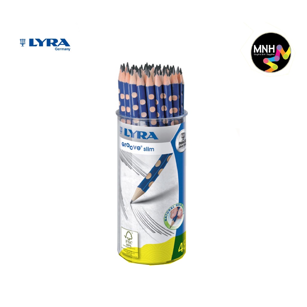 

LYRA GROOVE SLIM GRAPHITE SET 48 PCS