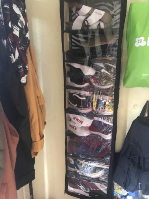 [bisa Cod] Promo Murah Rak Gantung Sepatu Karakter Full Resleting Kualitas Terbaik Dan Termurah