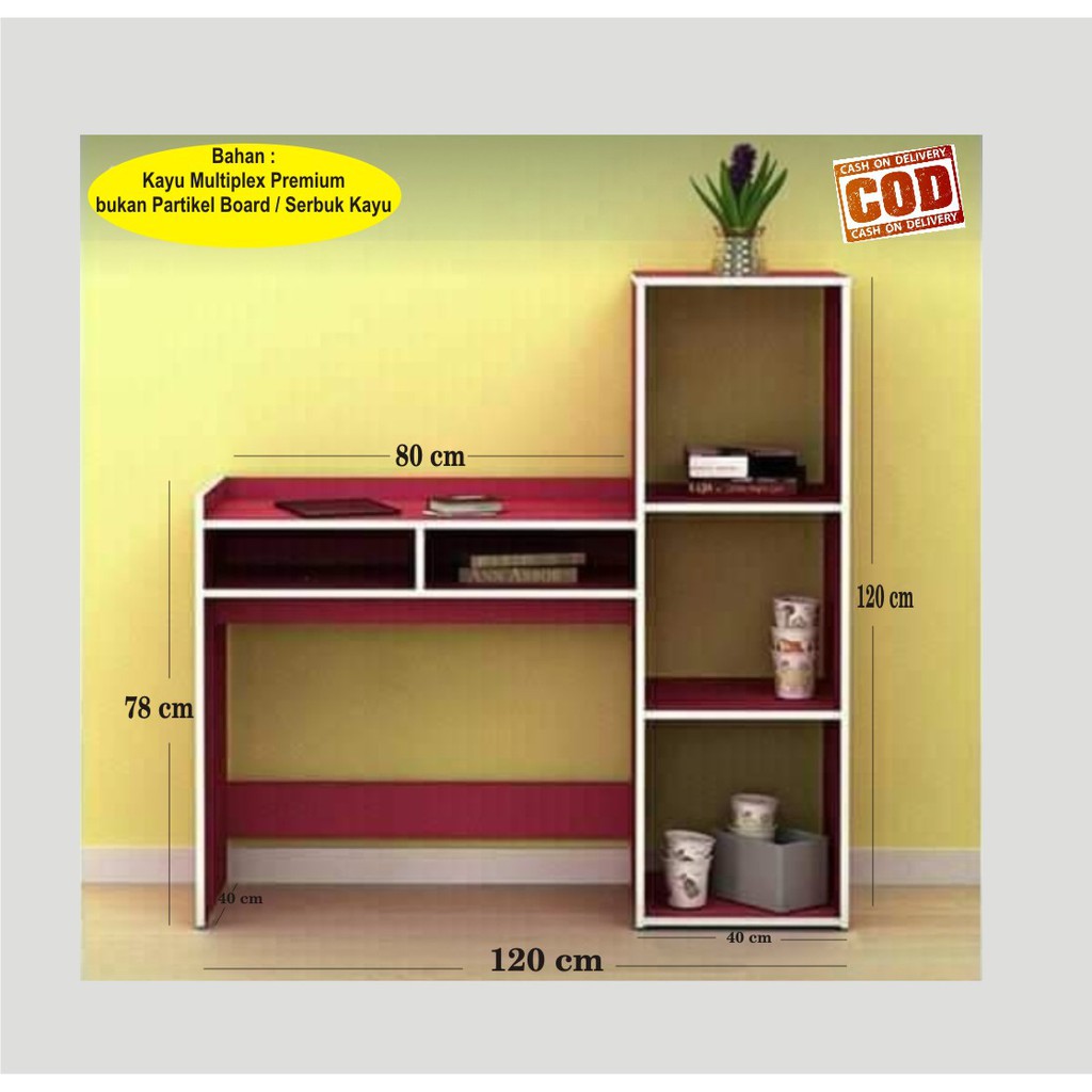 Meja Belajar / Meja Kerja Multifungsi