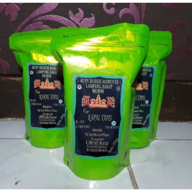 

Kopi Robusta Murni Kapal Tapis 200gr