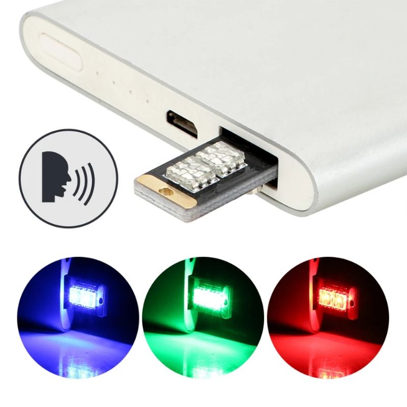 Led usb atmosfer warna warni sensor suara/musik