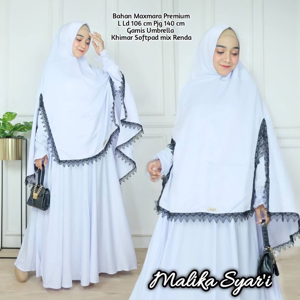Gamis Syari Putih Gamis Umroh Gamis Umbrella Renda